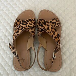Marc Fisher leopard sandals size 7
